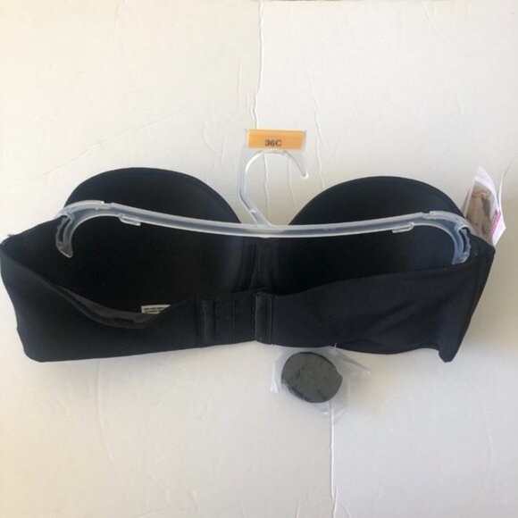 Sweet Nothings Women's Maidenform No Slip Smooth Look Strapless Black Bra - Picture 8 of 9